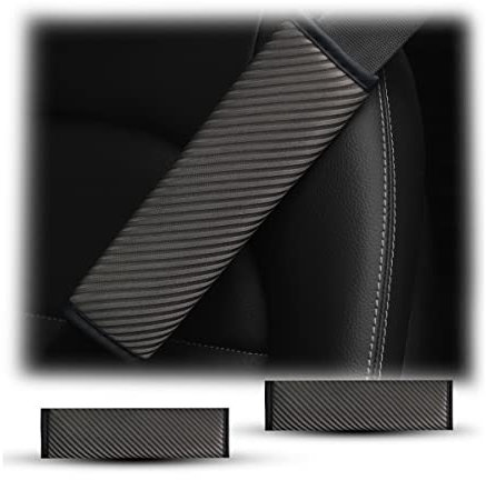 CGEAMDY 2Pezzi Imbottitura Avanzata per Cintura di Sicurezza, Universale Imbottitura per Cintura di Sicurezza, più Comfort Durante il Viaggio, Adatto Alla Maggior Parte Delle Auto(Grigio)