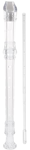 sopran blockflöjt Sopranblockflöjt Flöjt Instrument Musik Sopranblockflöjt 8 Hål ABS (Color : Clear)