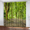Tenda Oscurante Con Occhielli 2 Pannelli, Motivo Stampati In Paesaggio Di Boschi Verdi 3D Tende Oscuranti Per Interni Termiche Finestre Camera Da Letto E Soggiorno L 234 X A 230 cm