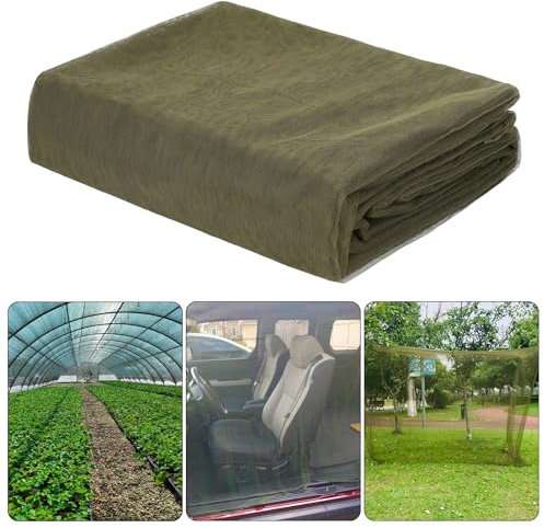 39 x 10 Ft Mosquito Netting for Garden Patio, Breathable Mesh Net for Bird and Insect Protection, Plant Cover for Vegetables, Fruits and Flowers, 3x12m Green