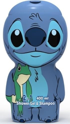 Stitch in 3D - 2in1 Duschgel und Shampoo, nach Karamell und Jasmin duftender Badespaß für Kinder