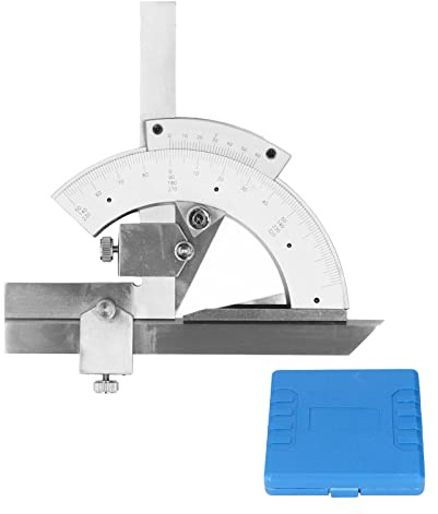 Goniometro per Smusso a Nonio 0‑320°, Goniometro per Smusso a Nonio 0‑320° Mirino Angolare Universale per Regolazione Fine Misurazione della Lavorazione del Legno, Goniometri per