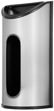 Gcroet 1PC Plastic Bag Dispenser Stainless Steel Wall Mounted Grocery Bag Saver Holder 31x17x9cm.