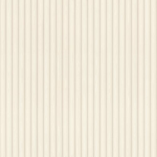 Rasch SCHÖNER WOHNEN-Kollektion Vliestapete LODGE 600803 mit Holzpaneel Optik in Creme - 10,05 m x 0,53 m