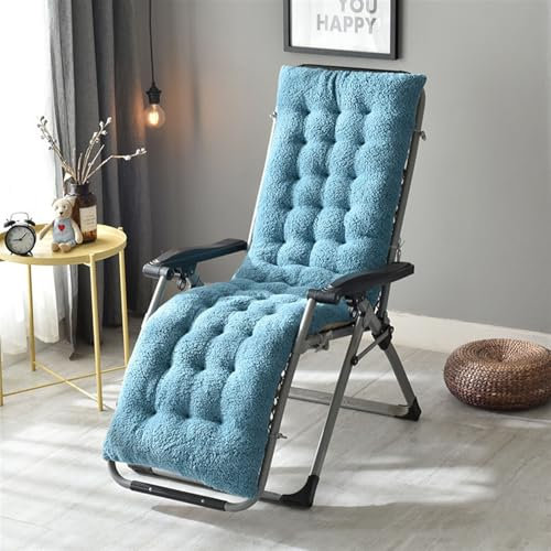 Liegenauflage, Auflage Für Gartenliege, Auflagen Für Deckchair, Polsterauflage Für Sonnenliege, Auflagen Für Deckchair, 12cm Dicke Polsterung Gartenliege Auflage Liegestuhl Polster(Blau,130x50x12cm)