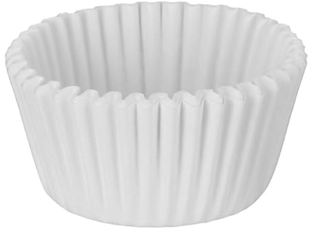 Monouso | 1000 Cápsulas para Magdalenas, Muffins, Ø3,9x2,6cm, Color Blanco, Moldes para Hornear, Cupcakes, Eventos, Pastelerías, Catering