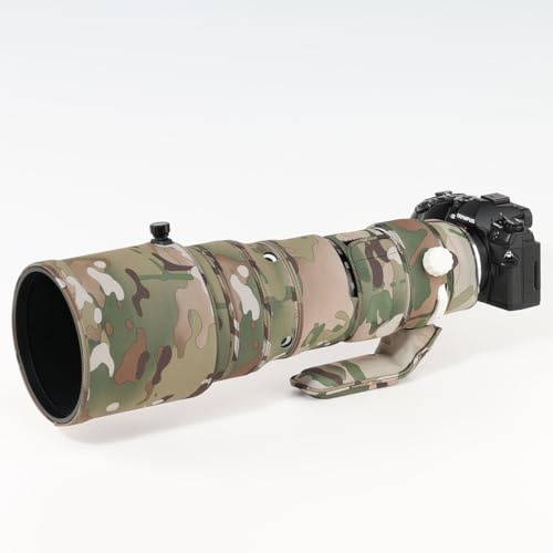 CHASING BIRDS Copriobiettivo impermeabile mimetico per Olympus 150-400 mm F4.5 TC1.25x IS PRO (mimetico deserto)