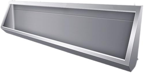 304 Stainless Steel Wall-Mounted Urinal Trough for Men | Space-Saving Design for Commercial/Public Restrooms & Schools | Easy-Clean Bathroom Solution