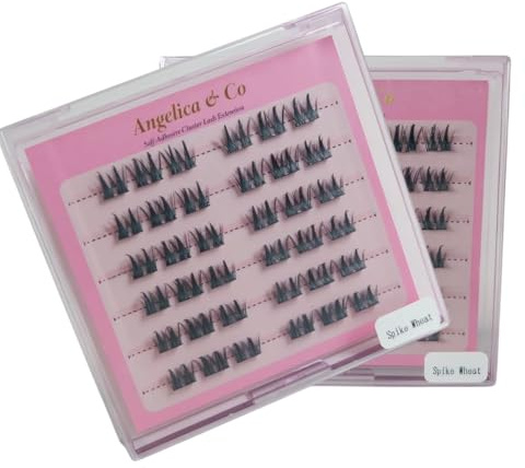 Self-Adhesive Cluster Eyelash Extensions, Dolly, Glue-Free, Pre-Bond Technology, Quick Press-on Application, DIY False Lashes