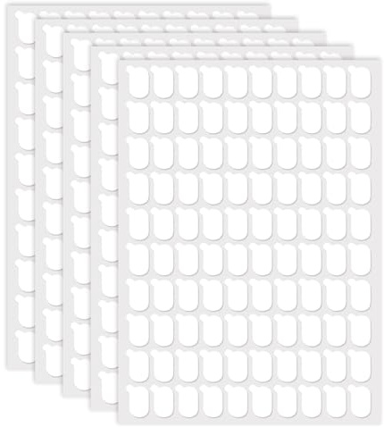 ReaJoys Klebepunkte Doppelseitig Transparent, 500pcs Klebepunkte Doppelseitige Klebepads Ablösbar Transparente Aufkleber Keine Spuren 13x8mm