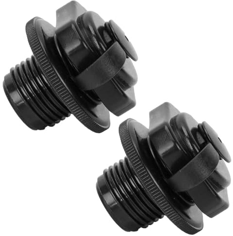 QINBINENG Inflatable Dinghy Air Valve 2PCS Inflatable Boat Spiral Air Plugs One Way Inflation Replacement Screw Boston Valve for Boat Airbeds, Incompatibility Lazy Spa pool series products