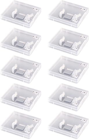 NONDK 10 Piezas de Cajas Protectoras para Unidades USB, Transparentes y Claras, Estuches de Almacenamiento A Prueba de Polvo para Empaquetar Unidades de Memoria.