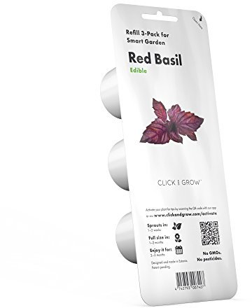 Click & Grow Smart Garden recharge capsules | Red Basil 3-pack