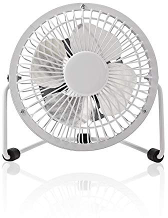 NEDIS - Mini ventilatore in metallo, 10 cm di diametro