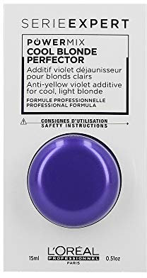 L'Oréal Professionnel Paris Serie Expert Powermix Shot Violett, Tief violettes Additiv für Haarmasken, Intensivkur zur Neutralisierung von unerwünschtem Gelbstich, 10 ml