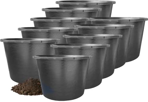 Mörtelkübel 90L 10er Set Maurerkübel | Hossi's Wholesale, Kunststoffkübel, Baueimer, Baustelle, Gartenarbeit