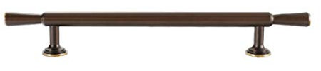 Massives Kupfer Griffe Möbelgriffe Schrankgriffe Schubladegriff Küchengriffe Möbelknopf,100% reines Kupfer,braun(237mm-Hole distance 160mm)