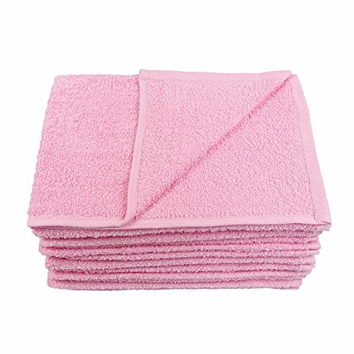 Bright Bots Frottee-Stoffwindeln, wiederverwendbar, 100 % Baumwolle, saugfähig, 60 x 60 cm, Rosa