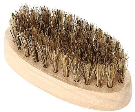 Restokki Spazzola per Uomo 360-100% Capelli di Cinghiale Spazzola per Capelli da Uomo- Spazzola per Cinghiale- Spazzola da Uomo- Custodia da Viaggio Morbida Inclusa.