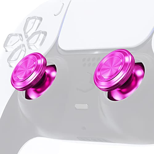 eXtremeRate Personalizzati in metallo viola per controller PS5, joystick analogico in alluminio di ricambio per controller PS4 - controller non incluso
