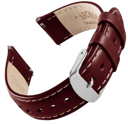 Archer Watch Straps - Uhrenarmbänder mit Schnellverschluss aus Hochwertigem Genarbtem Leder