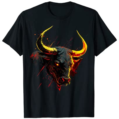 Toro Da Combattimento Spagnolo Colori Della Bandiera Della Maglietta