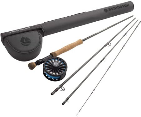 Redington Wrangler Salt Fliegenfisch-Set, 8 Gewicht, 2,7 m Rute, Crosswater Rolle, Fliegenschnur, Vorfach und Tragetasche