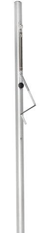 Sport-Thieme Spielpfosten Multi | Spindelspannmechanik | Bodenhülsen inkl. | Aluminium, eloxiert | Für Schul- und Vereinssport | Eloxierte Ausführung | 27 kg