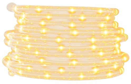 vidaXL Lichtschlauch 1200 LEDs Lichterschlauch Lichterkette LED-Streifen Außen Innen Party Deko Weihnachtsbeleuchtung Weihnachtsdeko Warmweiß 50m PVC