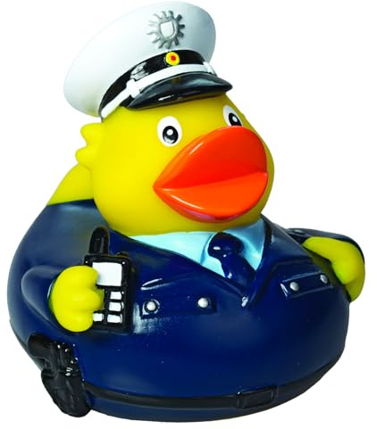 Polizist - Polizei - Berufsente - Quietscheente - Badeente - ca. 8 cm gross