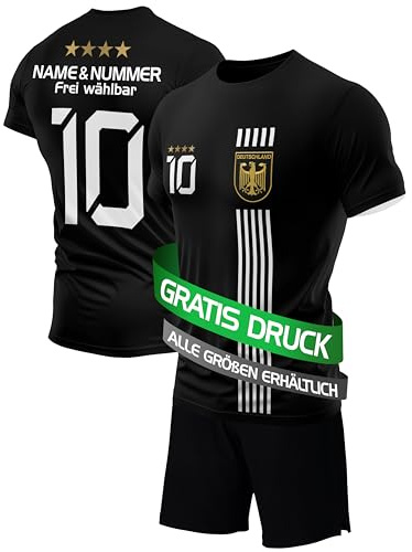 IIIII20Fo7IIIII Fussball Deutschland Trikot Em 2024 Kinder mit eigenem Namen personalisiert - Jungen National Fußball Kind Trikots - Jungs Fanartikel deutsche Nationalmannschaft
