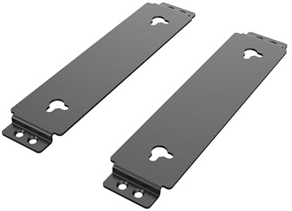 Akasa Turing Case VESA Mounting Kit | Vertically Mounted | Attach to All VESA Mounting Devices (Monitors and TVs) | Black Aluminium | 2 Brackets | A-NUC95-BKT