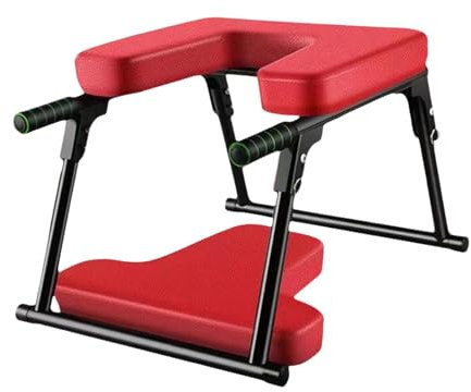 F Fityle Yoga-Kopfstandbank, Inversionsstuhl, Fitness-Balance-Training, Heim-Kopfstandtrainer, Übungskopfstand, Yoga-Kopfstandhocker, mit Matte