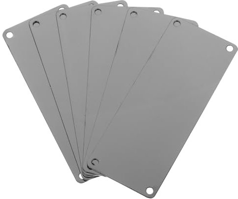 Gogogmee 10stücke Edelstahl-türschild-rohlinge Für Diy-namensschilder Sublimations-metall-platten Blanko Kleines Wand-zeichen Für Büro Hotel Haus