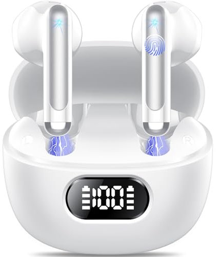 Tukio Wireless Earbuds/Mini Ear buds/Bluetooth Earbuds/Bluetooth 5.3 Headphones in Ear, 4 ENC Noise Cancelling Mic Wireless Headphones, 40H Deep Bass HiFi Stereo, Bluetooth Earphones IP7