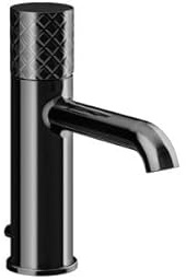 Gessi Habito Mitigeur de lavabo, avec bec, avec garniture découlement, saillie 131mm, INTRECCIO, 70101706, 70101706, Colorazione: Metallo nero