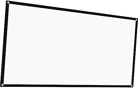 Angoily 2pcs Roll up Projector Screen Grey Polyester Projector Cloth Practical Projection Tool for Home Cinema