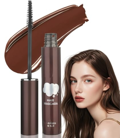 Temporary Root Touch Up,Mascara to Cover Grey Hair Permanent Hair Dye,Root Touch Up Stick with Brush,Suitable for Both Men and Women,Root Touch Up Dye,Waterproof and Sweat-Proof(Coffee Color)