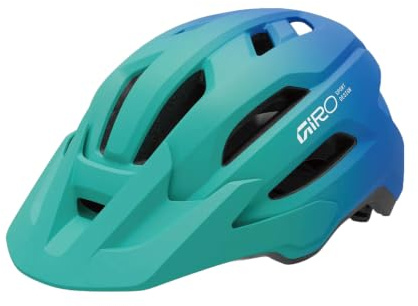 Giro Fixture II Youth Unisex Sport Helmet, Green/Blue, In-Mold Construction, Recreation
