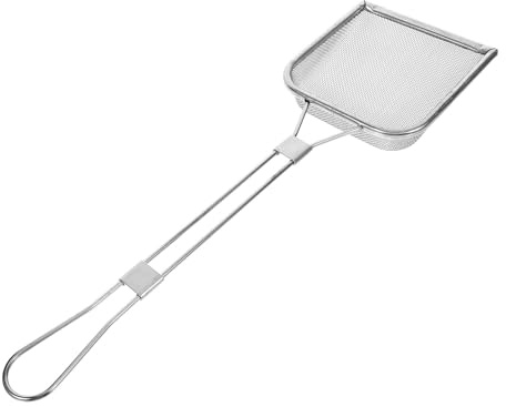 FELTECHELECTR Cuchara Coladora de Acero Inoxidable 304 Malla Fina, Espumadera Multifunción para Freír, Filtro de Aceite para Cocina, Utensilio Resistente y Práctico para Patatas Fritas y Pollo