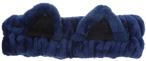 CALLARON Bandeau Confortable Oreilles de Chat Élastique Lavage du Visage et Soins Peau en Tissu Bain Maquillage Adapté à Tous Types de Cheveux