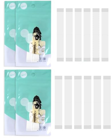 UYRVAPE Nastro Tape Biadesivo Invisibile, 144 pezzi Fashion Trasparente Tape, Medica Biadesivo per Moda e Corpo, Abiti e Vestiti, Nastri Push-up Corpo, Nastro Seno