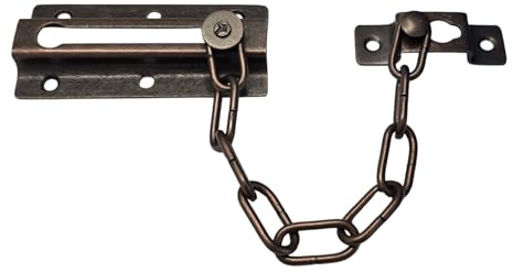cyclingcolors limitador de apertura de puerta con cadena protección apertura parcial cierre de seguridad, bronce