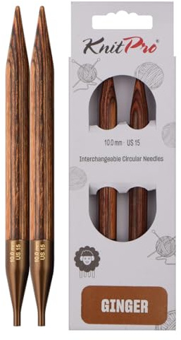 KnitPro Ginger Austauschbare Nadelspitzen 5 (13cm) | 10mm
