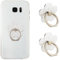 Sibba 2 Soportes de Anillo para TeléFono Celular Soporte de Anillo de Dedo de Flor Soporte de Metal Accesorios Universales Compatibles con Smartphone TeléFonos MóViles Funda de TeléFono (Plateado)