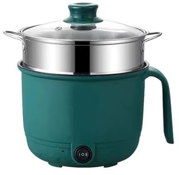 Elektrische Fondues, Mini Elektrische Pfanne Mit Deckel,1,5L Elektrischer Hot tragbare Antihaft Topf,Mini Antihaft Multikocher für Stir Fry, Steak, Pasta, Ramen-Kocher Wohnheim