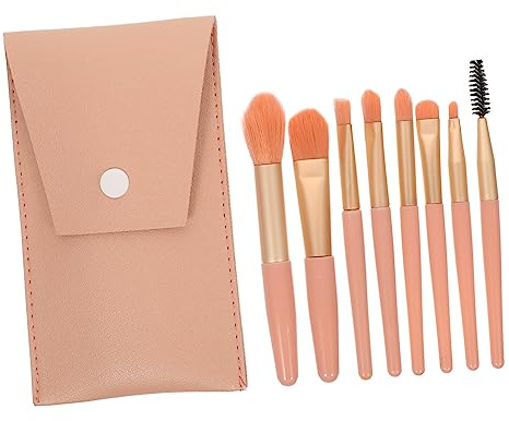 SAFIGLE Set Pinceaux Maquillage Voyage 8 Pièces Pinceaux De Cosmétiques Professionnels Pour Blush Et Poudre Outils De Beauté Portables Avec Sac De Rangement Pour Femmes