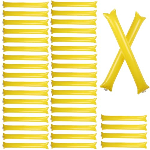 Team Spirit Boom Sticks, generadores de ruido inflables - 40 palitos de porristas para animar juguetes,Palillo portátil para animar, badajo para, hacedores de ruido, recuerdos de para celebrac