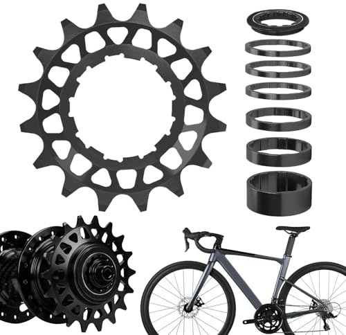 Generisk kuggkrans | 16/18 tänder frihjulsreservdel, bakhjulsreservdel – för mountainbike, vägcykel, stad och gata, utomhusbruk, vuxenförare, nybörjare, ungdomar och barn