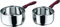 Vinod Stainless Steel Milk Pan Set – 1L & 2.5L | Induction & Gas Compatible | SAS Bottom for Even Heating | Sturdy Bakelite Handle | Silver